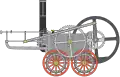 Schon im Jahr 1802 hat sich ein Brite sich diese Dampflokomotive ausgedacht.