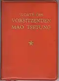 Die rote „Mao-Bibel“, ins Deutsche übersetzt