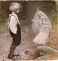 Eine Fee in einem Weihnachtsbuch von 1907