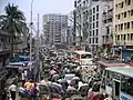 Dhaka während der Hauptsverkehrszeit