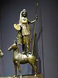 Eine Juno-Statue, mit Hirschkuh
