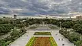 Ein Blick über den Vergnügungspark Gorki-Park in Moskau