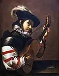 Ein Gitarrenspieler vor etwa 400 Jahren