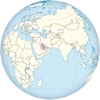 Bahrain on the globe (Afro-Eurasia centered).svg