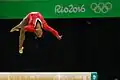 Amerikanische Turnerin bei den Olympischen Spielen
