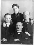 Foto der Geschwister Younger aus späteren Jahren: Bob, Henriette, Cole und Jim.
