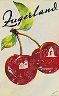 Zuger Kirschen auf einem Werbeplakat aus dem Jahr 1939