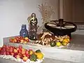 Früchte in einer Kirche, zum Erntedankfest