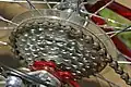 Kettenräder einer Gangschaltung am Fahrrad