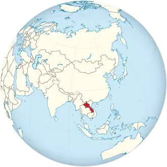 Laos on the globe (Asia centered).svg