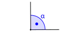 Ein rechter Winkel hat genau 90 Grad.
