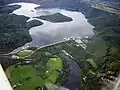 Der Rur-Stausee: Hier hat man den Fluss Rur durch eine Talsperre entstehen lassen.