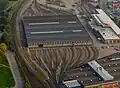 In Schweden: In diesem Gebäude parken viele U-Bahn-Züge.