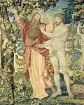 Gott-Vater mit Adam im Paradies