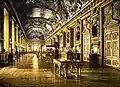 Gallerie im Louvre, auf einem Foto um das Jahr 1900