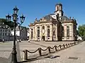 Die evangelische Ludwigskirche ist das Wahrzeichen der Stadt Saarbrücken.