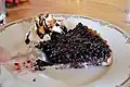 Tortenboden mit Blaubeeren