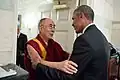 Der Dalai Lama traf im Jahr 2016 den damaligen US-Präsidenten Barack Obama.