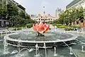 Ein Zierbrunnen in Ho-Chi-Minh-Stadt in Vietnam