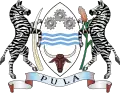 Zebras im Wappen von Botswana