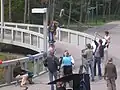 Hier wird eine Szene der Serie „Tom Turbo“ gedreht.