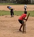 Kricket aus England spielt man auch in anderen Ländern des Commonwealth, hier in Indien.