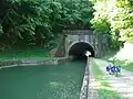 Ein Kanaltunnel oder Schiffstunnel in Saint-Aignan, Frankreich