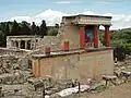 Auf der Insel Kreta: Ein Tempel der Minoer wurde teilweise neu aufgebaut.