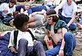 Zwei Hippies auf dem Woodstock-Festival