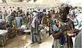 Auf einem Wochenmarkt in Mali