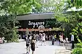 Eingang des Zoos von Singapur, im Süden von Asien