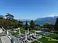 Ein Blick aus einem Hotelfenster