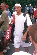 Roger Federer als junger Spieler im Jahr 2002
