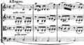 Auch ein Musikstück für ein Quartett heißt Quartett.