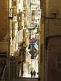 Eine Straße in Valletta