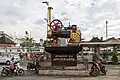 Ein Denkmal für die Dampfmaschine, in Yogyakarta in Indonesien