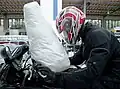 Ein Motorrad-Airbag