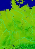 Die Saale fließt von Süden nach Norden.