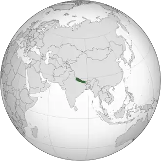 Nepal (orthographic projection).svg