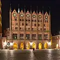 Das Rathaus in der Stralsunder Altstadt