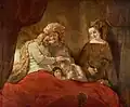 Ein Gemälde von Rembrandt: Jakob und seine zwei Enkel