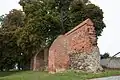 Teil der alten Stadtmauer von Angermünde in Brandenburg