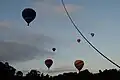 Das „Canberra Balloon Spectacular“ ist ein Treffen mit Heißluftballonen.