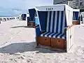 Strandkörbe am Strand von Westerland
