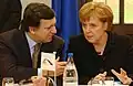 Als sie gerade Kanzlerin war: Merkel mit dem Chef der Europäischen Kommission.