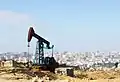 Eine Ölpumpe in Baku in Aserbaidschan