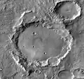 Große und kleine Krater auf dem Mars