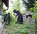 Figuren von „Hänsel und Gretel“ im Märchengarten Ludwigsburg