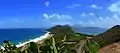 An der Südspitze der Insel St. Kitts kann man bis zur Nachbarinsel Nevis sehen.