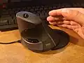 Bei einer „vertikalen Maus“ liegt die Hand aufrecht.